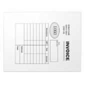 Professionele zakelijke factuur op maat notitieblok (Voorkant)