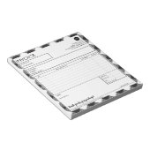 Professionele zakelijke factuur Sjabloon met grens Notitieblok (Schuin)