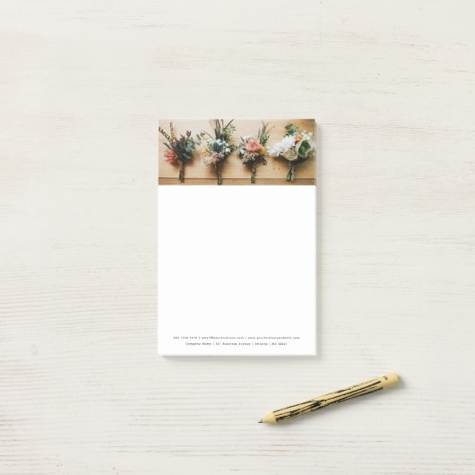 Professionele zakelijke foto aangepaste tekst post-it® notes (Op bureau)