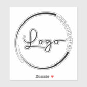 Professionele zakelijke laptop met het merk Logo Sticker (Vel)