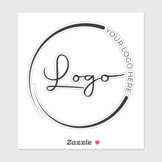 Professionele zakelijke laptop met het merk Logo Sticker (Vel)