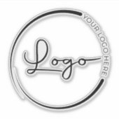 Professionele zakelijke laptop met het merk Logo Sticker (Voorkant)