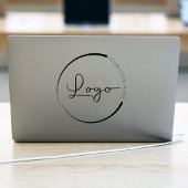 Professionele zakelijke laptop met het merk Logo Sticker