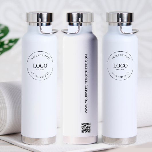 Professionele zakelijke logo Aangepaste QR-website Waterfles