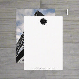 Professionele Zakelijke Logo Bedrijf Foto Notitiekaartje