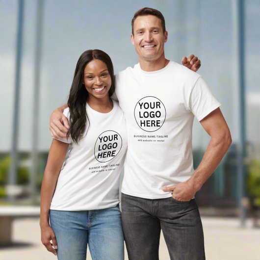 Professionele Zakelijke Logo & Branded Tekst Unifo T-shirt