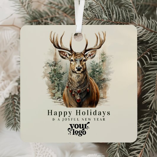 Professionele Zakelijke Logo Client Gift Kerstmis Metalen Ornament