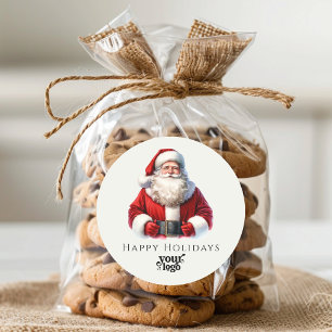 Professionele Zakelijke Logo Client Gift Kerstmis Ronde Sticker