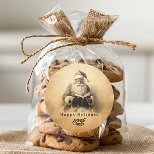 Professionele Zakelijke Logo Client Gift Kerstmis Ronde Sticker