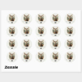 Professionele Zakelijke Logo Client Gift Kerstmis Ronde Sticker (Vel)