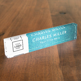 Professionele zakelijke logo Desk Nameplate Naambordje