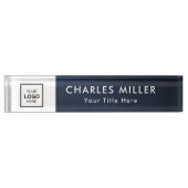 Professionele zakelijke logo Desk Nameplate Naambordje (Voorkant)