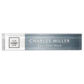 Professionele zakelijke logo Desk Nameplate Naambordje (Voorkant)