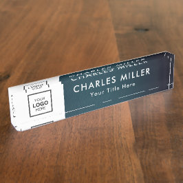 Professionele zakelijke logo Desk Nameplate Naambordje