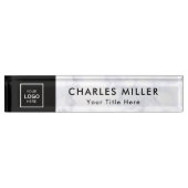 Professionele zakelijke logo Desk Nameplate Naambordje (Voorkant)