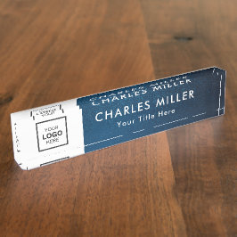 Professionele zakelijke logo Desk Nameplate Naambordje