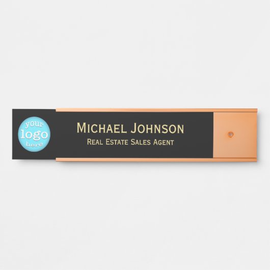 Professionele zakelijke Logo Deurbordje (Voorkant)
