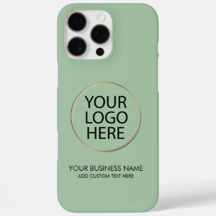 Professionele Zakelijke Logo en Tekstbedrijf Groen iPhone 16 Pro Max Hoesje