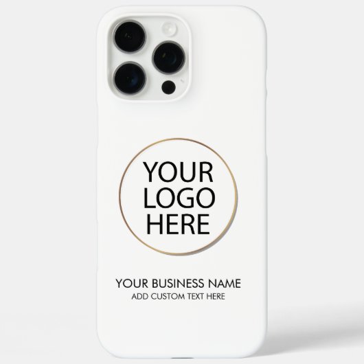 Professionele Zakelijke Logo en Tekstbedrijf Wit Case-Mate iPhone Case (Achterkant)
