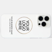 Professionele Zakelijke Logo en Tekstbedrijf Wit Case-Mate iPhone Case (Achterkant (horizontaal))