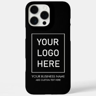 Professionele Zakelijke Logo en Tekstbedrijf Zwart iPhone 16 Pro Max Hoesje