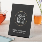 Professionele Zakelijke Logo en Tekstbedrijf Zwart Reclamebord Met Voetstuk (Insitu)