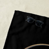 Professionele Zakelijke Logo en Tekstbedrijf Zwart Strandlaken (In situ)