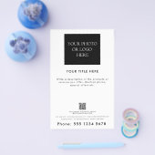 Professionele Zakelijke Logo Foto Promotie Flyer (Enkel)