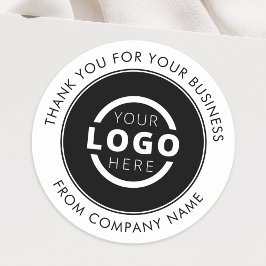 Professionele zakelijke Logo - Hartelijk dank Ronde Sticker