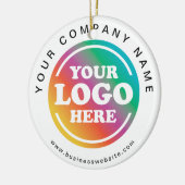 Professionele zakelijke Logo - Kerstmis Keramisch Ornament (Links)