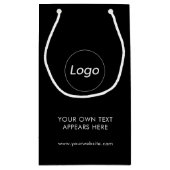 Professionele zakelijke Logo Klein Cadeauzakje (Achterkant)