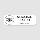 Professionele zakelijke Logo - Magnetisch personee Naamplaatje (Voorkant)