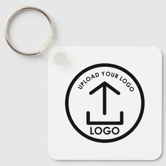 Professionele Zakelijke Logo Merk Promo Gifts Wit Sleutelhanger (Voorkant)