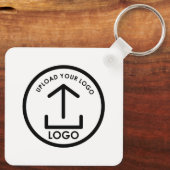 Professionele Zakelijke Logo Merk Promo Gifts Wit Sleutelhanger (Achterkant)