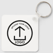 Professionele Zakelijke Logo Merk Promo Gifts Wit Sleutelhanger (Achterkant)