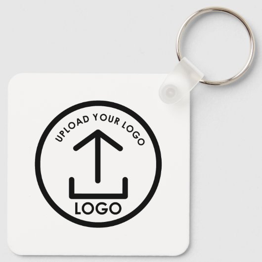 Professionele Zakelijke Logo Merk Promo Gifts Wit Sleutelhanger (Achterkant)