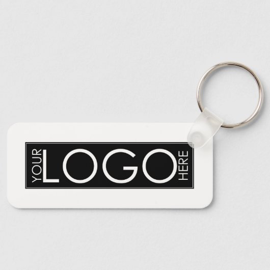 Professionele Zakelijke Logo Merk Promo Gifts Wit Sleutelhanger (Voorkant)