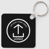 Professionele Zakelijke Logo Merk Promo Gifts Zwar Sleutelhanger (Achterkant)