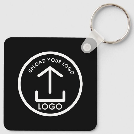 Professionele Zakelijke Logo Merk Promo Gifts Zwar Sleutelhanger (Achterkant)