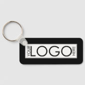 Professionele Zakelijke Logo Merk Promo Gifts Zwar Sleutelhanger (Achterkant)