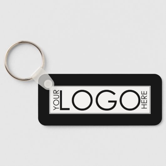 Professionele Zakelijke Logo Merk Promo Gifts Zwar Sleutelhanger (Achterkant)