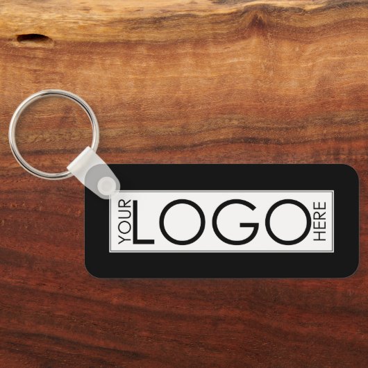 Professionele Zakelijke Logo Merk Promo Gifts Zwar Sleutelhanger (Achterkant)
