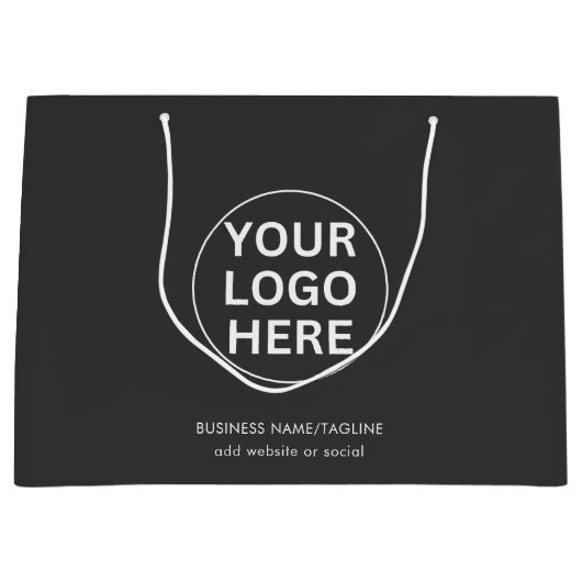 Professionele zakelijke Logo met het bedrijfsmerk  Groot Cadeauzakje (Voorkant)