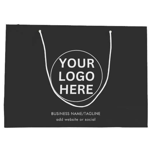 Professionele zakelijke Logo met het bedrijfsmerk  Groot Cadeauzakje (Achterkant)