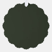 Professionele Zakelijke Logo Minimalistische Kerst Ornament Kaart (Achterkant)