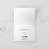 Professionele zakelijke logo  Modern Bedankkaart (Binnen)