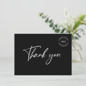 Professionele zakelijke logo  Modern Bedankkaart (Staand voorkant)