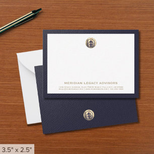 Professionele zakelijke Logo Note-Kaart Notitiekaartje