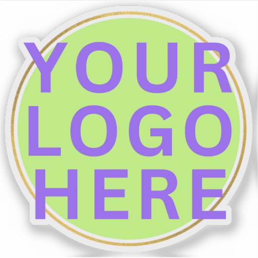 Professionele Zakelijke Logo op Branded Waterfles Sticker (Voorkant)