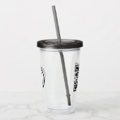Professionele Zakelijke Logo Promo QR Code Modern Acryl Drinkbeker (Links)